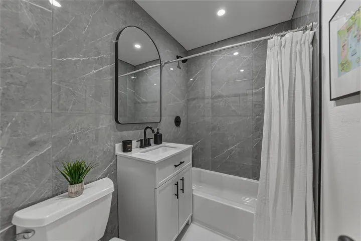 2nd Bath Remodeled with Tub and Shower with Linen Closet