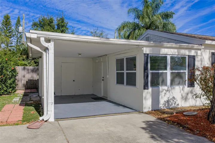 1 Car Carport and 2 Car Oversized Driveway with Room for a Boat
