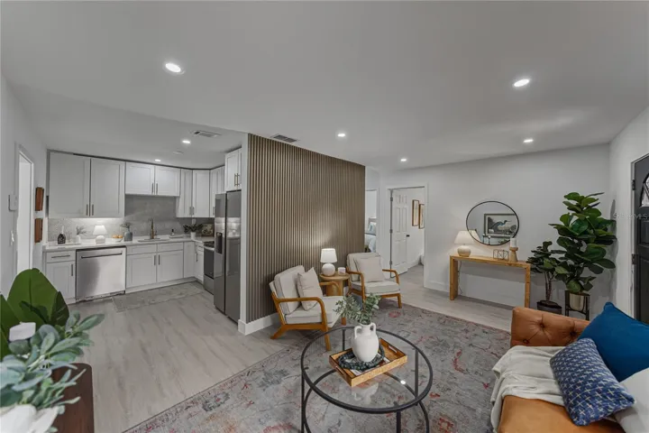 Living Room open to Kitchen