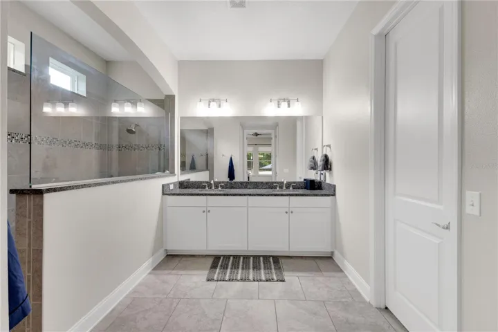 Walk in Shower in Primary Bath