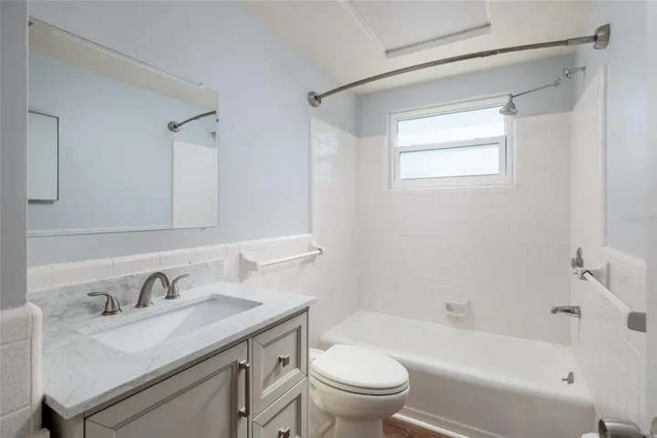 2nd bathroom. Granite counter. Hurricane impact double pane window.