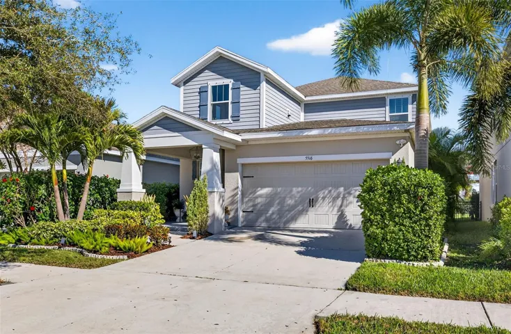 Front of home with oversized 2 car garage