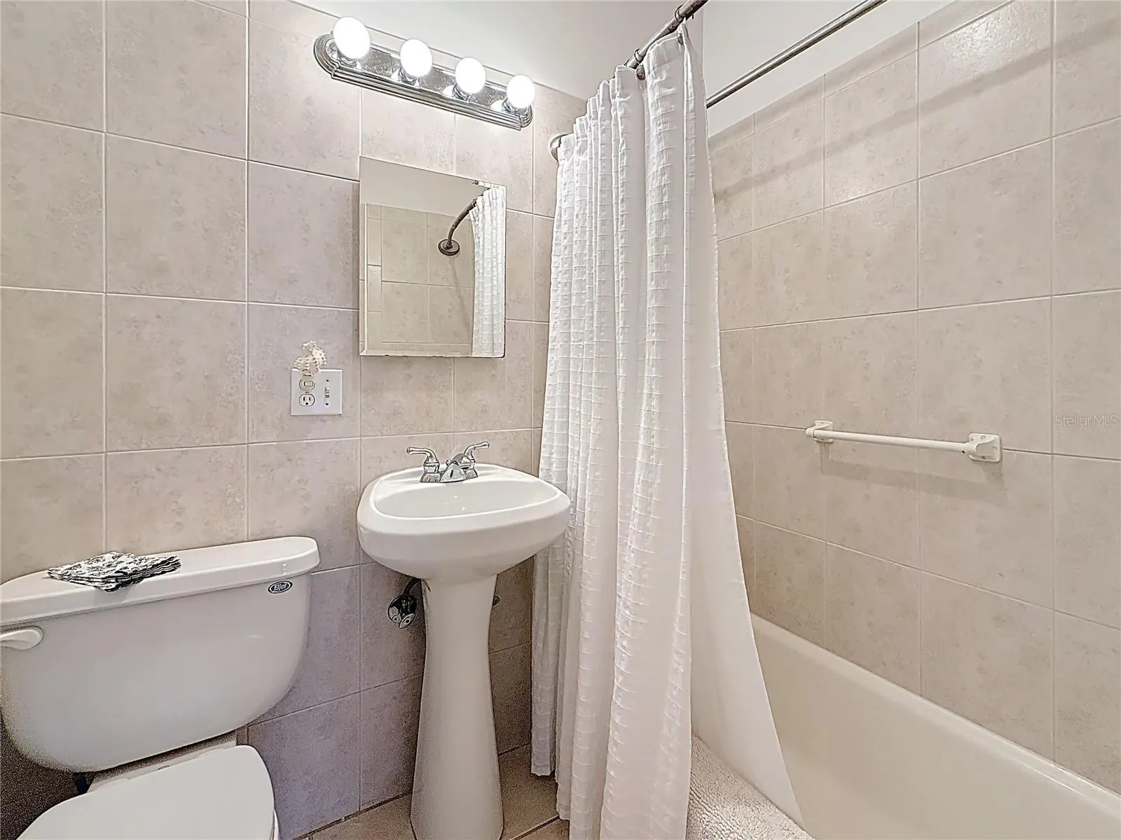updated bath - large storage closet too
