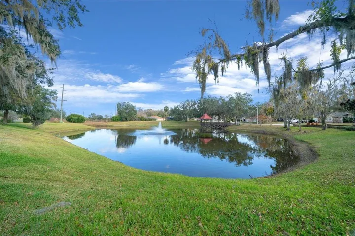 Community pond within walking distance