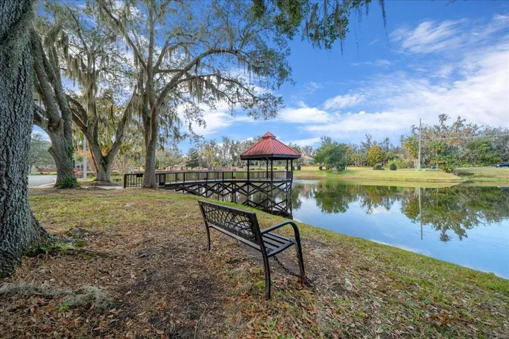 Community pond within walking distance