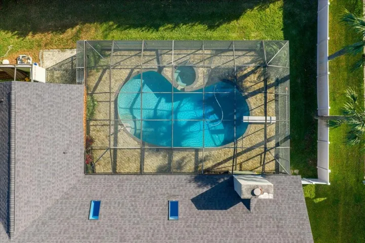 Aerial view of home