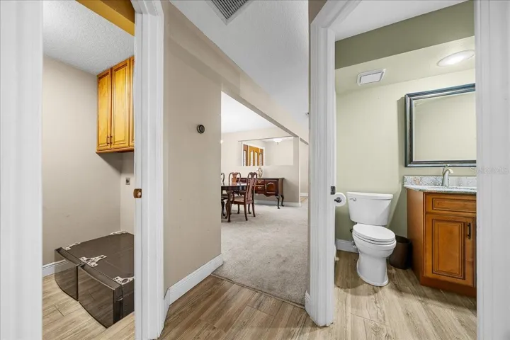 Laundry room and half bath
