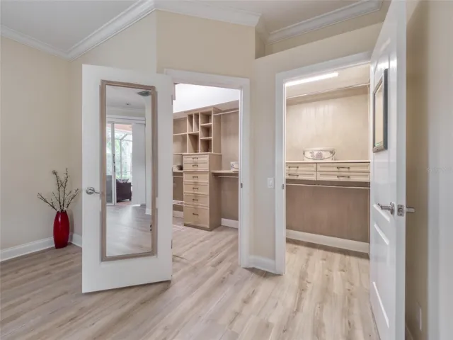 2 Custom Closets in Primary Suite