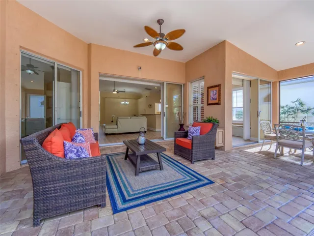 Lanai Access from Primary Bedroom & Bath, Living Room, Kitchen