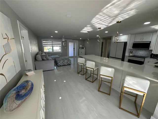 Looking back towards the front entry from the family room.