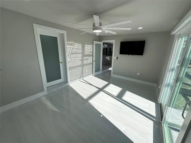 Bedroom #3 - view 2.  Looking back at the entry in the center.