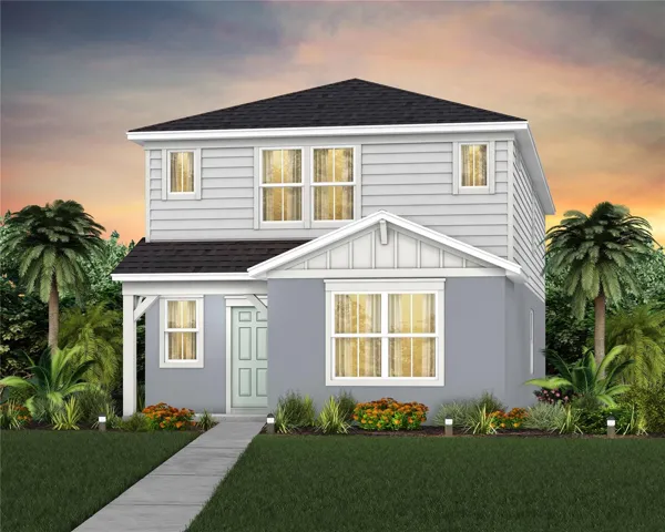 Exterior Design. Artistic rendering for this new construction home. Pictures are for illustrative purposes only. Elevations, colors and options may vary.