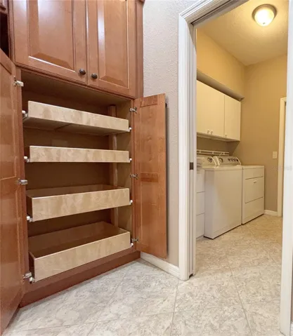 Pull Out Shelves in Pantry Cabinet