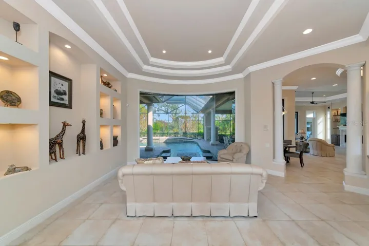 Family Room from entry Foyer