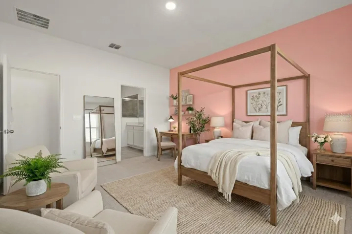 This photo has been virtually staged. Primary bedroom.