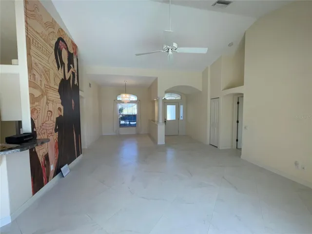 View from Living Room into Dining Room