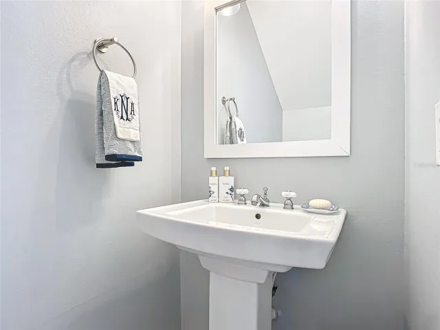 half bathroom downstairs