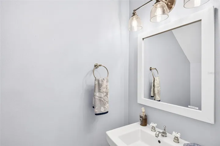 Half bathroom downstairs