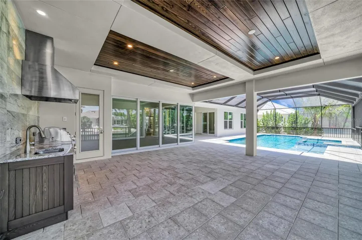 lots of patio space for entertaining