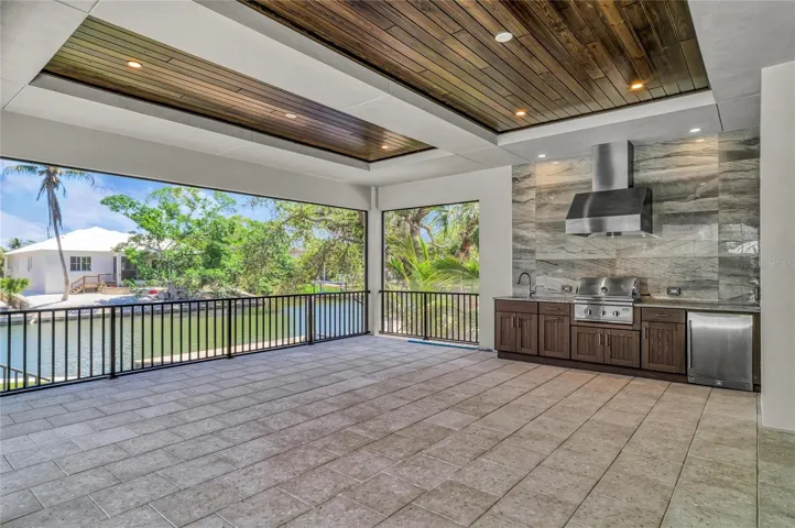 outdoor living room with water views