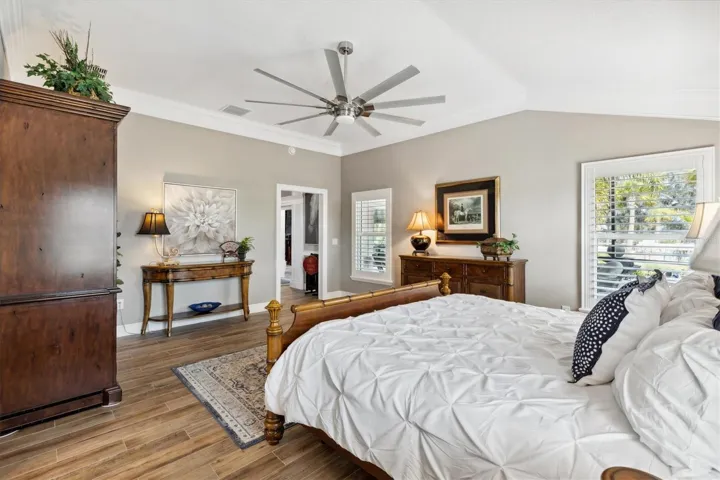 CROWN MOLDING + PLANTATION SHUTTERS