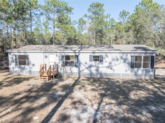 Aerial view of front of house