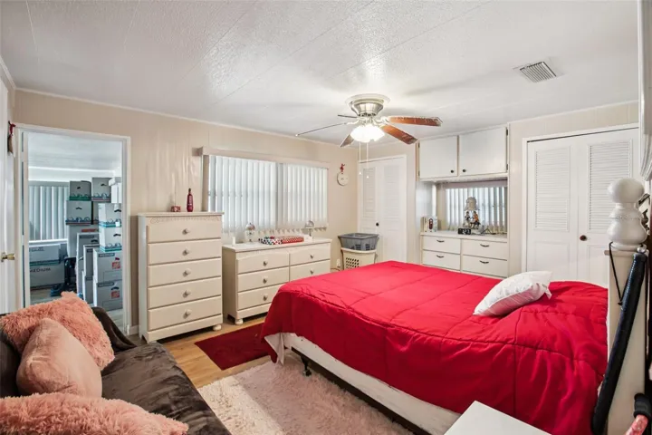 Primary bedroom facing family room.