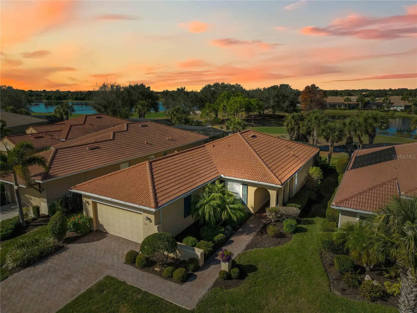 Sunset at 166 Palazzo Ct