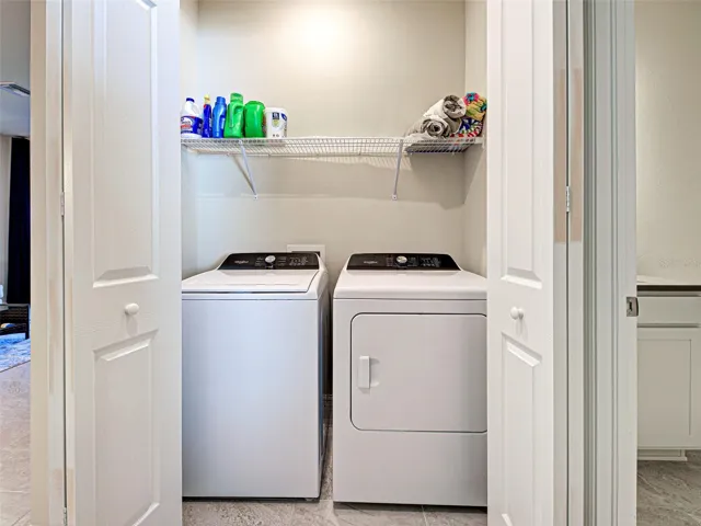 Equipped laundry room