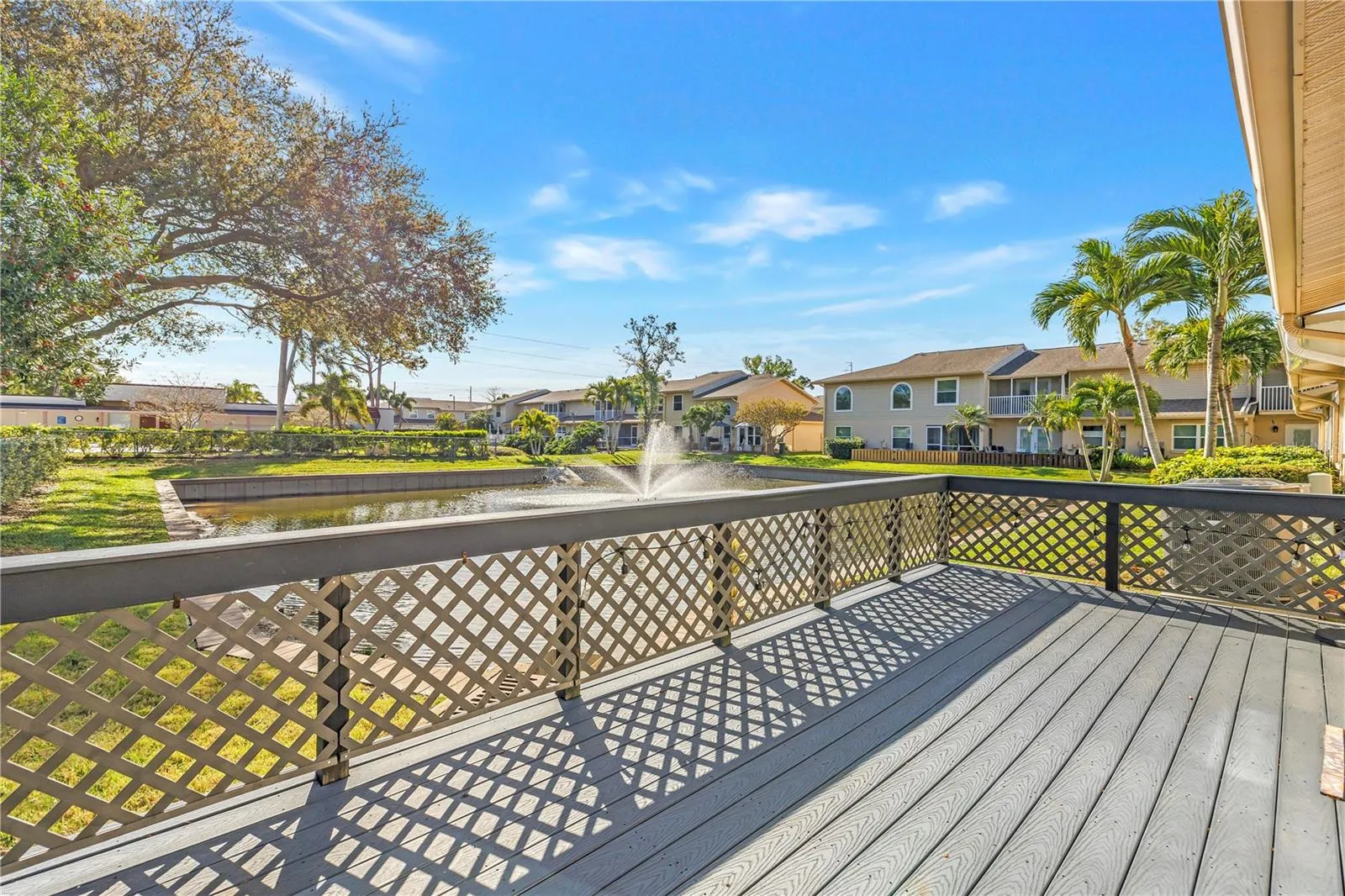 Deck overlooking Pond