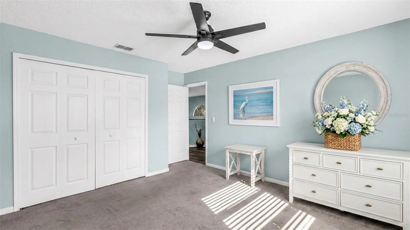 Virtual staged 2nd bedroom