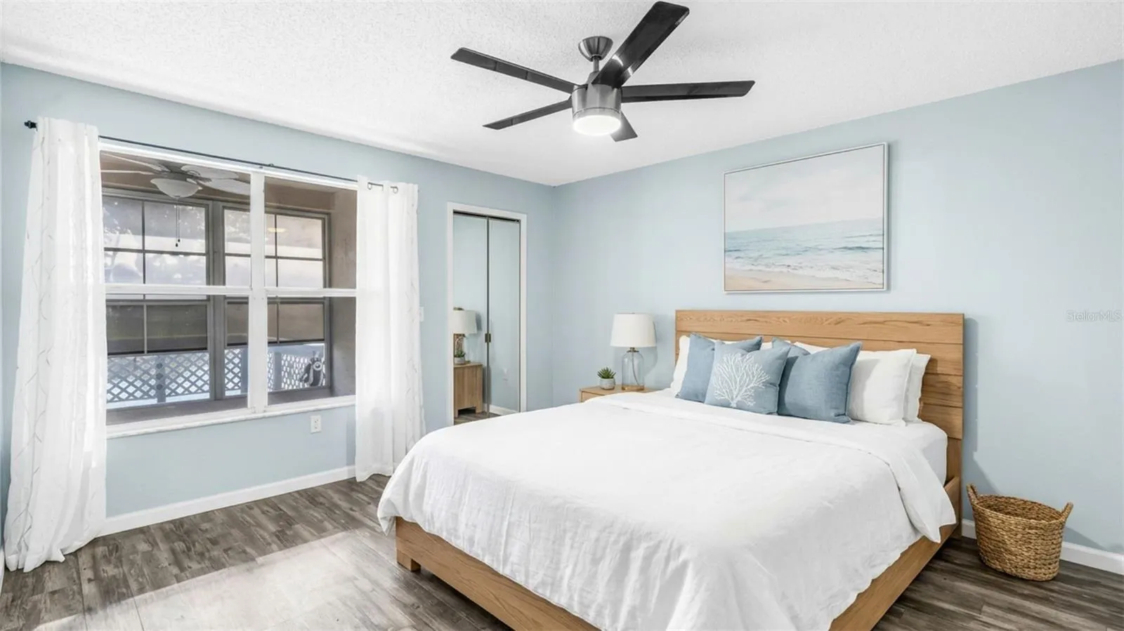 Virtual staged -first floor bedroom