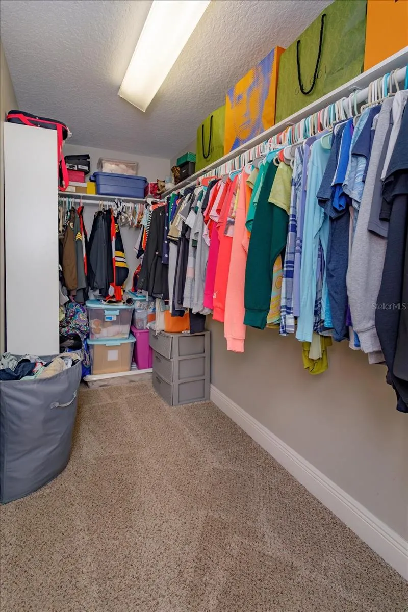 upstairs walk in closet