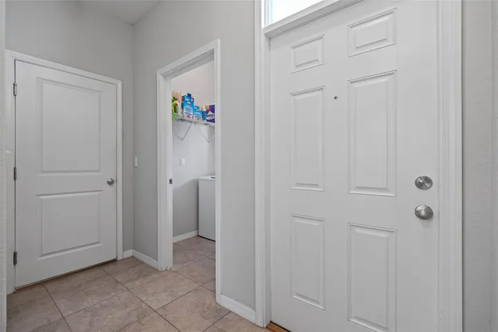 Laundry Room to the right of the main entrance