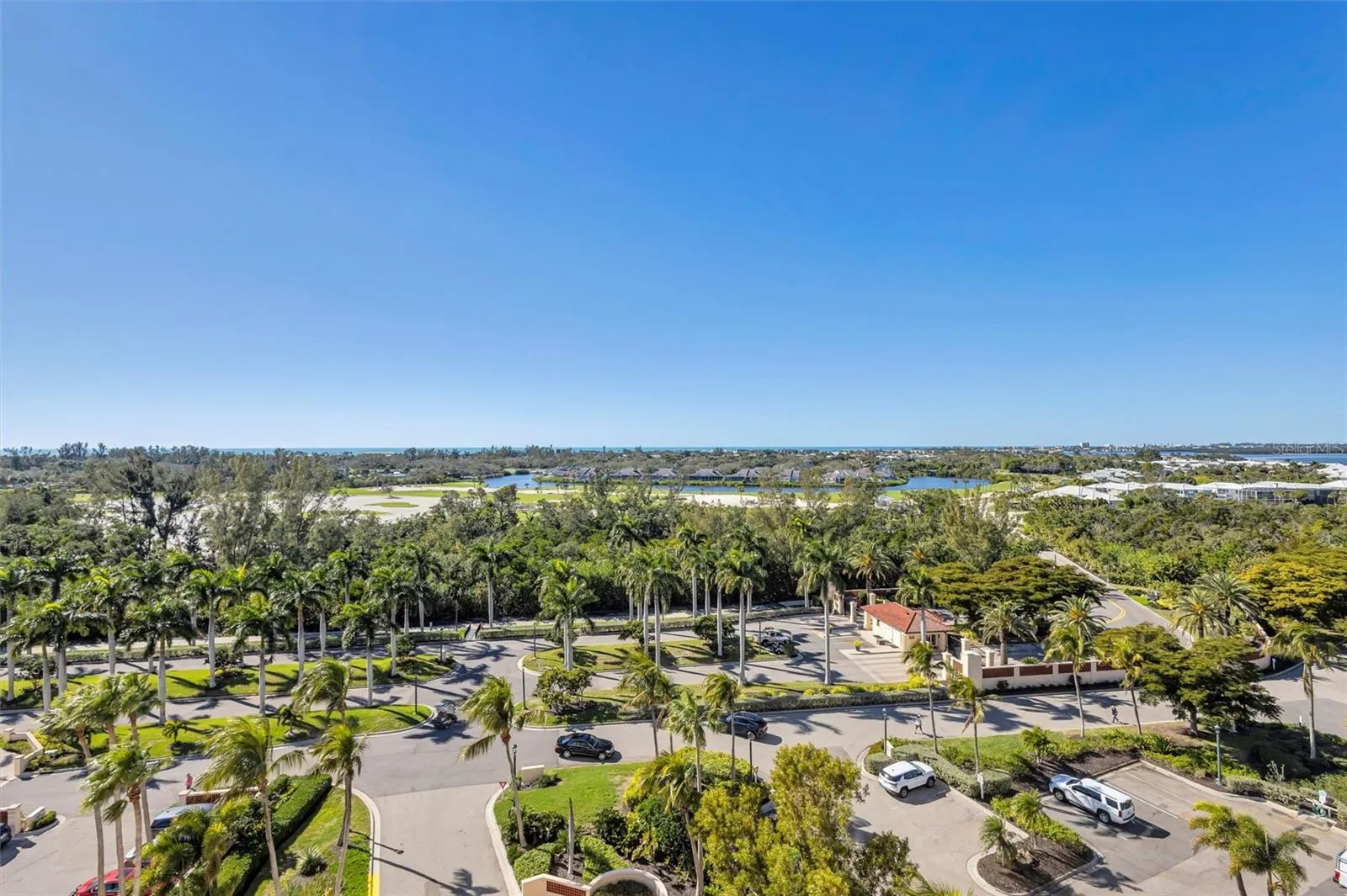 Residence View Westerly of Grand Bay Community, Longboat Key Golf Course, and Gulf of Mexico