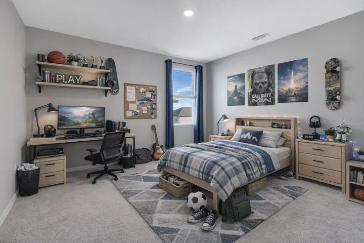 Bedroom 3 Second Floor Virtually Staged