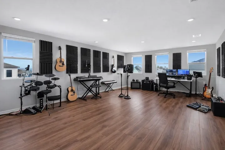 Loft Virtually Staged Music Room
