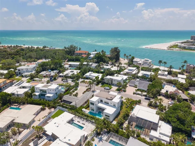 Walk to Lido Shores private beach access from this coastal location
