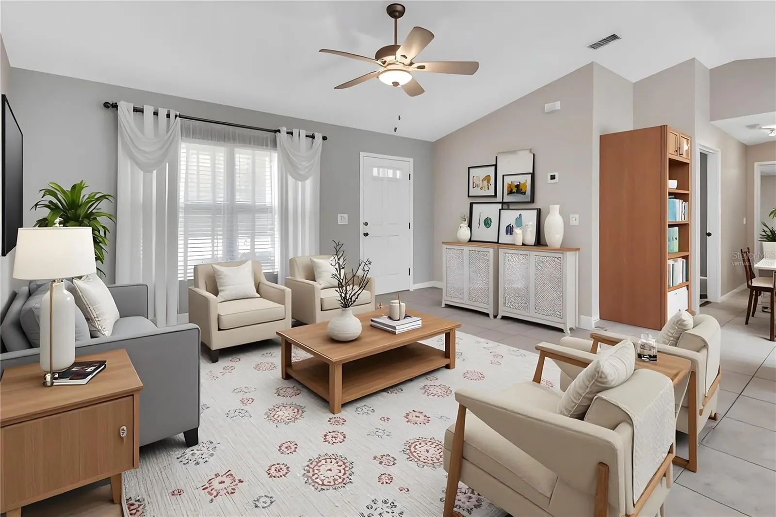 VIRTUALLY STAGED LIVING ROOM