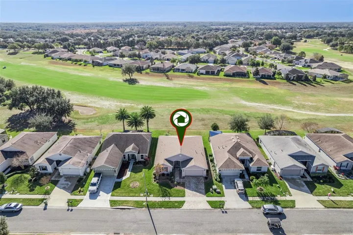 Home with views of golf course