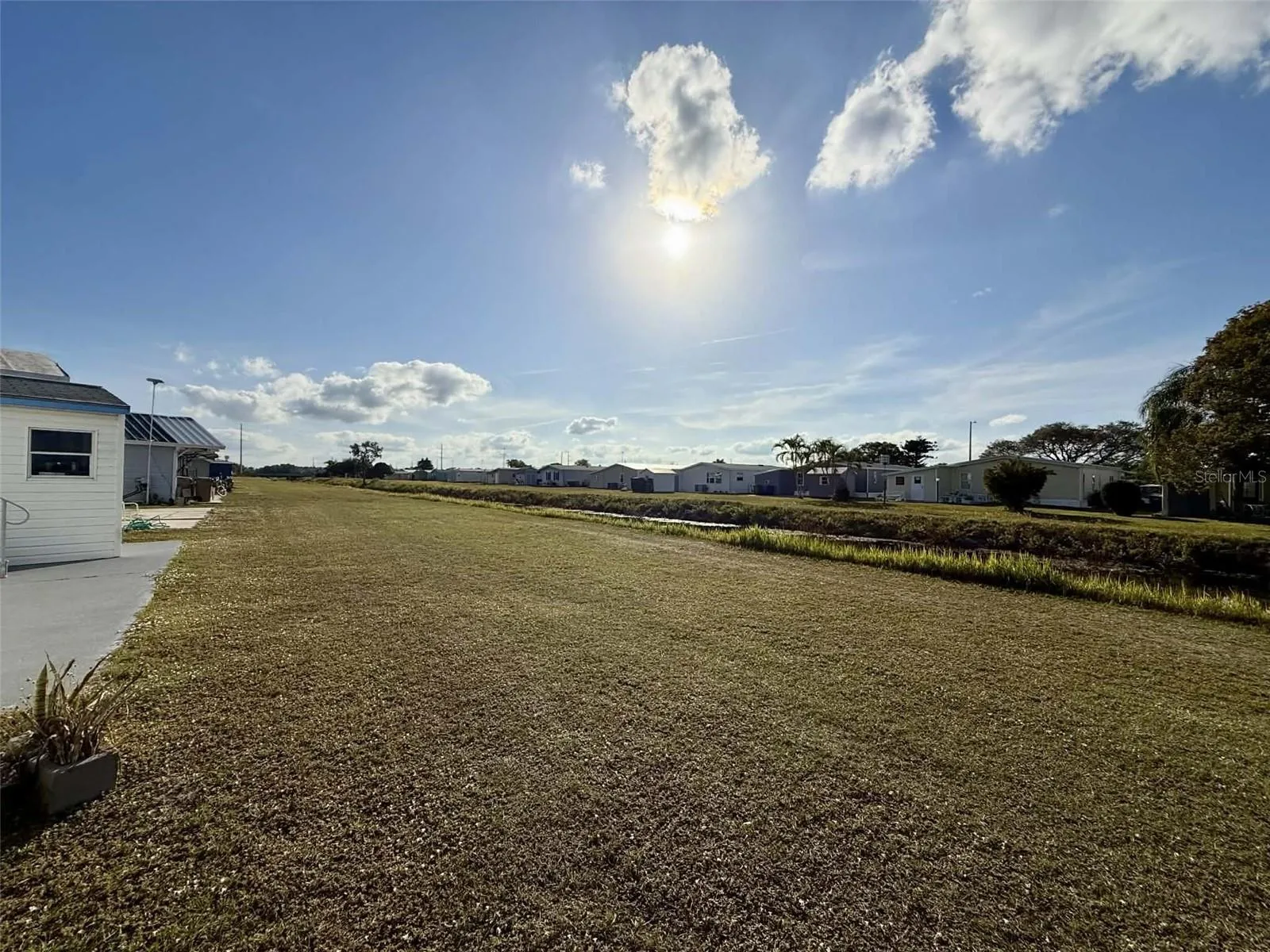Canal behind house