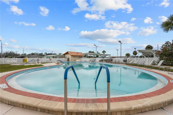Community heated pool.