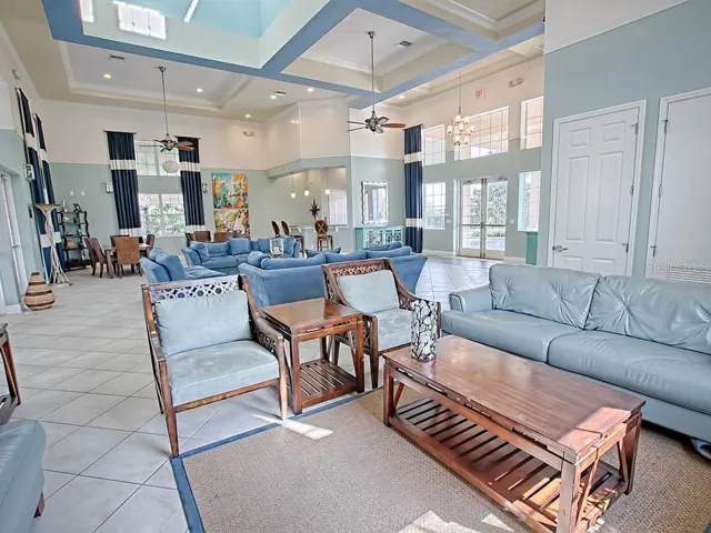 Spacious clubhouse designed for entertaining.