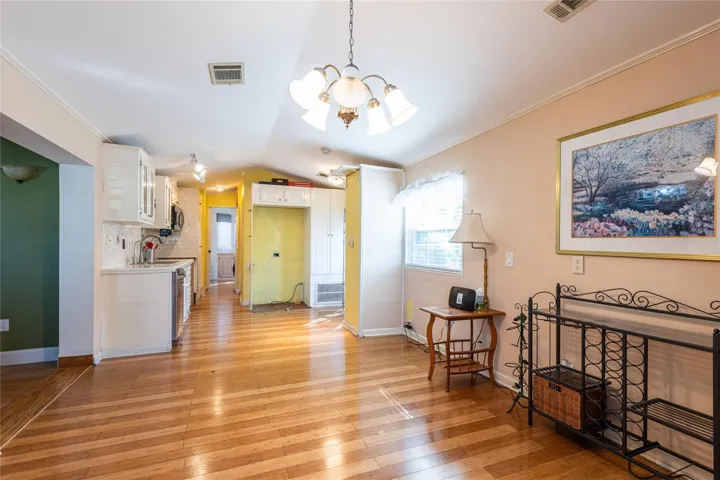 Kitchen and separate dining room
