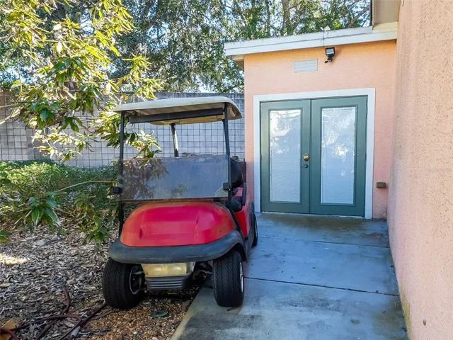 Golf cart is included.