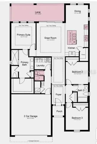 Additional Highlights Include: Gourmet kitchen, waterfall edge island, powder bath in place of storage, 8' interior doors, covered extended lanai, and outdoor kitchen rough-in