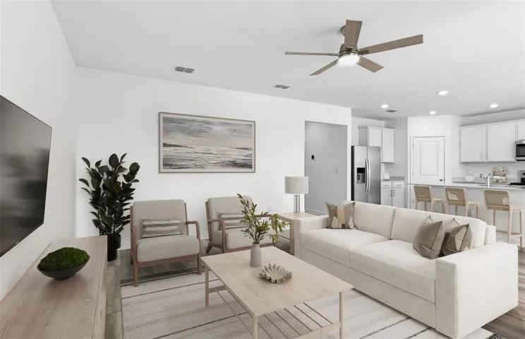 Virtually Staged - Open Gathering Room