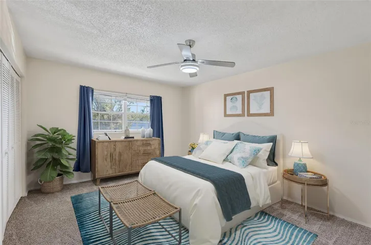 STAGED PRIMARY BEDROOM