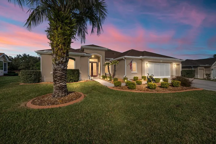 Twilight Front of Home