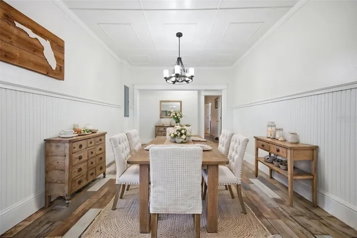 Virtually Staged Dining Room